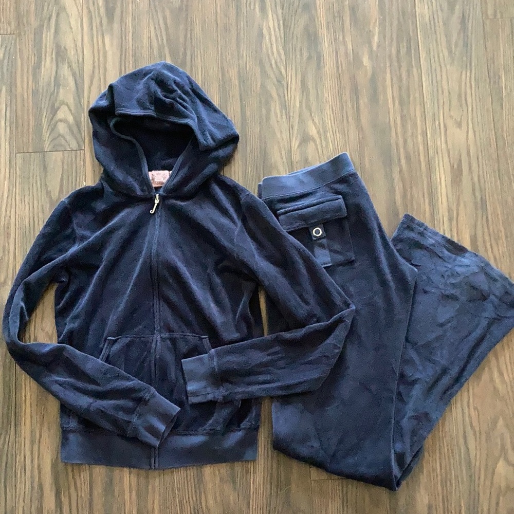 Juicy Couture navy terry cloth jumpsuit